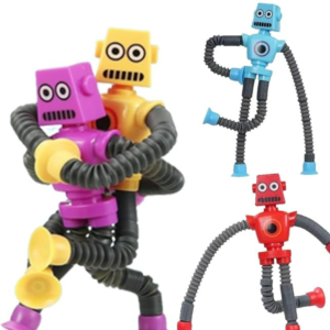 4 Stück Telescopic Robots, Teleskop-Saugnapf