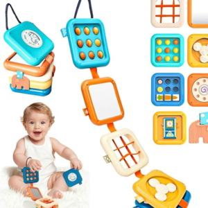 8 in 1 Baby Montessori Motorikwürfel – Lernspielzeug und Sensorisches